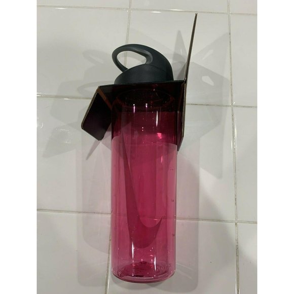 Nike Twist Top Pink Water Bottle 24 OZ BPA Free Dishwasher Safe New With Tags - Picture 2 of 3